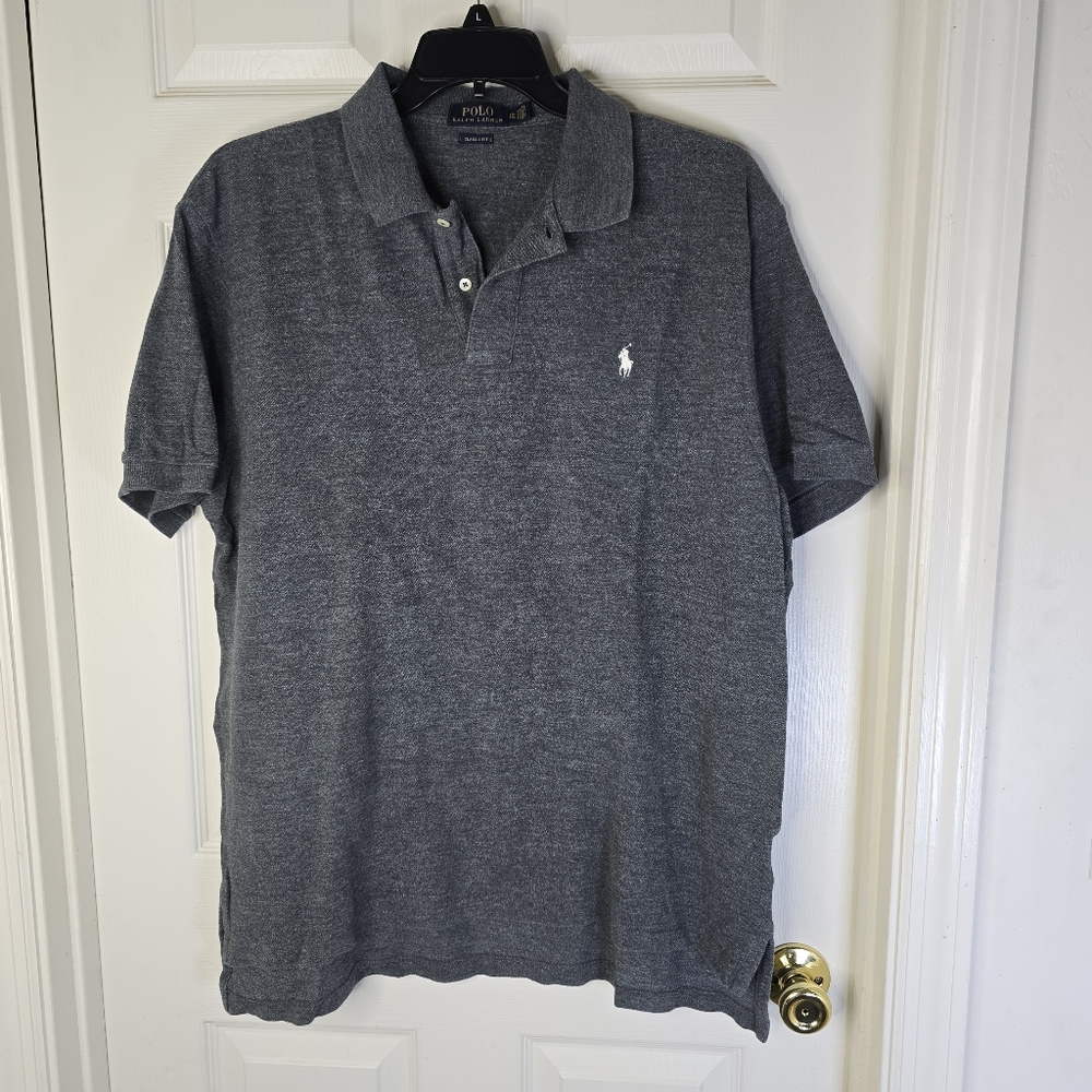 Polo Ralph‎ Lauren Gray Classic Fit Mens Short Sleeve Polo Shirt XL